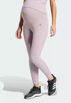 Леггинсы HIGH-WAISTED MATERNITY adidas Sportswear, цвет preloved fig