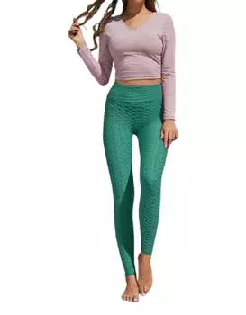 Леггинсы Honeycomb изумрудно-зеленого цвета VERY J