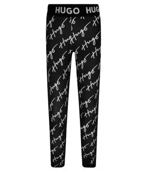 Леггинсы Hugo Kids Slim Fit, черный