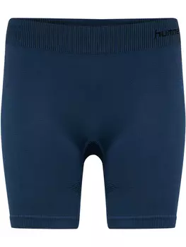 Леггинсы Hummel Hmlfirst Seamless Training Short Tights Women, цвет DARK DENIM