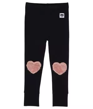 Леггинсы HUXBABY, Fluffy Heart Knee Leggings