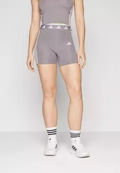 Леггинсы HYPERGLAM SHORT COLOR POP LEGGINGS adidas Performance, серо-коричневый