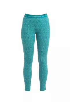 Леггинсы Icebreaker, бирюзовый меланж