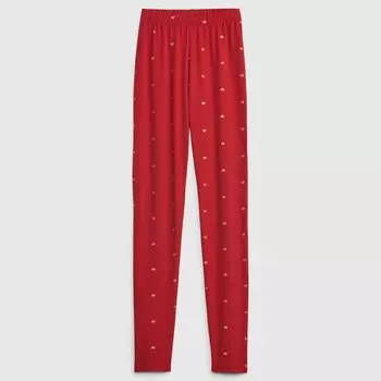 Леггинсы из эластичного хлопка Gap, красный