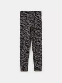 Леггинсы из эластичного хлопка с принтом по всей поверхности Ovs, цвет black/grey