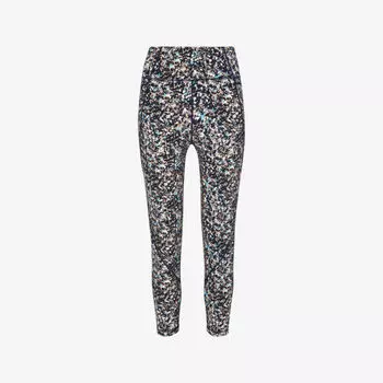 Леггинсы из эластичного переработанного нейлона с высокой посадкой и крапчатым принтом Whistles, синий