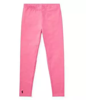 Леггинсы из эластичного трикотажа Polo Ralph Lauren для больших девочек 7–16 лет, розовый