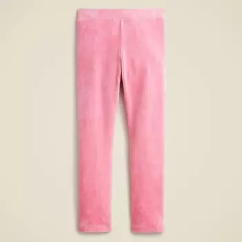 Леггинсы из эластичного вельвета для девочек J.Crew, розовый