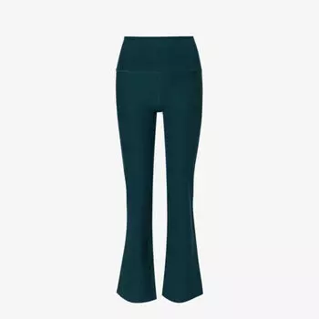 Леггинсы из эластичной ткани с высокой посадкой и фирменным принтом Spacedye Beyond Yoga, зеленый