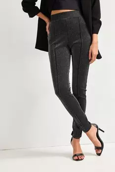 Леггинсы из блестящего джерси Next, металлический