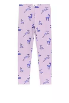 Леггинсы из джерси Arket, сиреневый