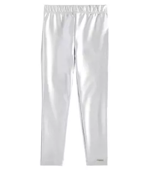 Леггинсы из джерси Monnalisa, серебряный