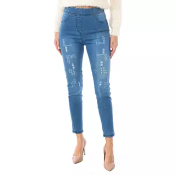 Леггинсы из джинсовой ткани 2009 года длинные брюки из эластичной ткани Kisses And Love, синий