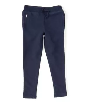 Леггинсы из французской махровой ткани Polo Ralph Lauren Little Girls 2T-6X, синий