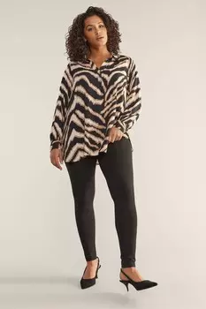 Леггинсы из хлопка и эластана во всю длину Evans, черный