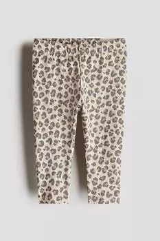 Леггинсы из хлопка с принтом H&M, мультиколор
