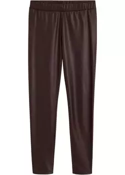 Леггинсы из искусственной кожи Bodyflirt, коричневый