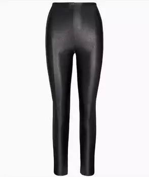 Леггинсы из искусственной кожи черного цвета Commando