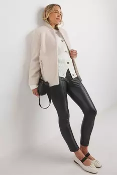 Леггинсы из искусственной кожи Jd Williams, черный