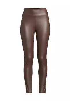Леггинсы из искусственной кожи Manguun, коричневый