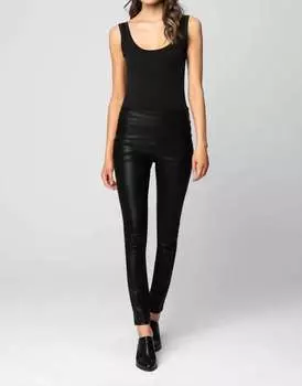 Леггинсы из искусственной кожи Pussy Cat черного цвета BLANKNYC