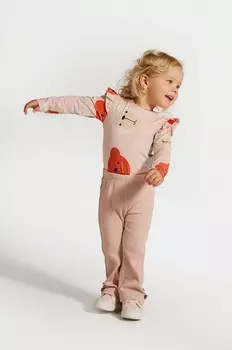 Леггинсы из крокодиловой кожи для детей Coccodrillo, розовый