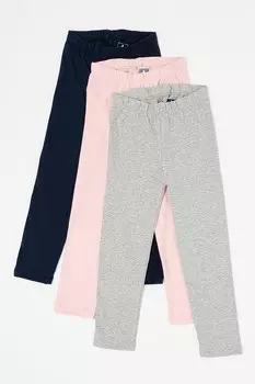 Леггинсы из натурального хлопка - 3 пары Gap, розовый