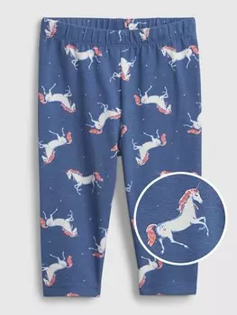 Леггинсы из органического хлопка Gap, синий