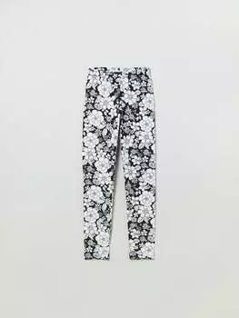 Леггинсы из органического хлопка стрейч Gap, цвет black/white