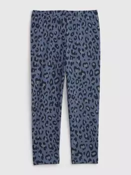 Леггинсы из органического леопарда Gap, синий