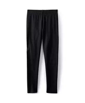 Леггинсы из плотного хлопка для девочек Lands' End, черный