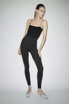 Леггинсы из полиамида ZARA, черный