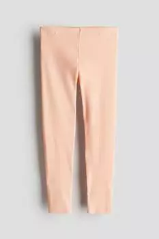 Леггинсы из ребристого джерси H&M, оранжевый