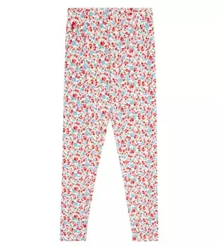Леггинсы из смесового хлопка с цветочным принтом Polo Ralph Lauren, разноцветный
