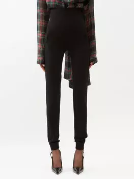 Леггинсы из трикотажного кашемира Saint Laurent, черный