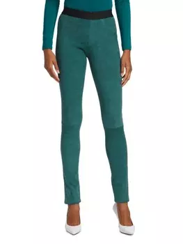 Леггинсы Эластичные Замшевые Sergio Hudson, petrol