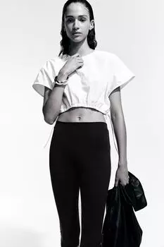 Леггинсы капри H&M, черный