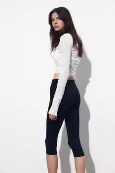 Леггинсы капри H&M, черный