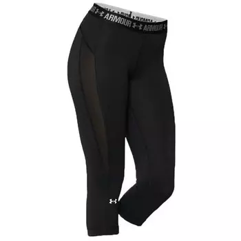 Леггинсы-Капри Heatgear облегающие женские Under Armour, черный