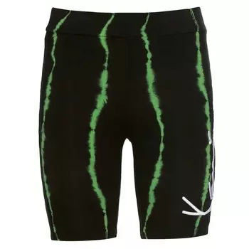 Леггинсы Karl Kani Signature Tie Dye Short, зеленый