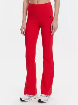 Леггинсы клеш Essentials Small Logo JD3074 Adidas, красный