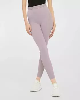 Леггинсы круглой вязки в сетку Wolford, цвет Mauve