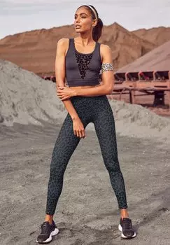 Леггинсы LASCANA Active, цвет grau schwarz