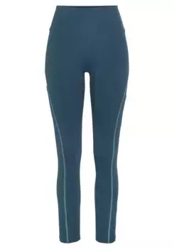 Леггинсы LASCANA ACTIVE "спортивные штаны" с контрастными швами и широким поясом, цвет Petrol