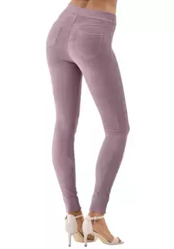 Леггинсы LASCANA из мягкого вельветового материала, одежда для дома, розовый