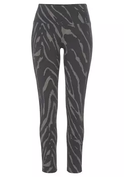 Леггинсы Lascana, серый/светло-серый