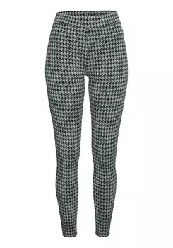 Леггинсы Lascana, синий/серый/черный