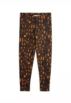 Леггинсы LEOPARD UNISEX Leggings Mini Rodini, коричневый