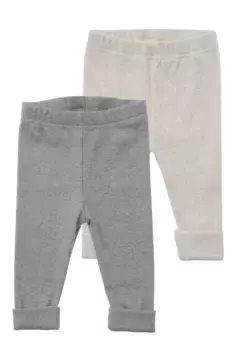 Леггинсы Liliput, двойная упаковка, с подвернутым краем, бежевый