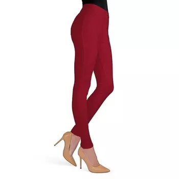 Леггинсы Lisse Chino из смесового хлопка MeMoi, красный